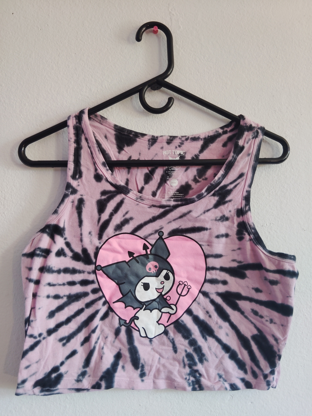 Kuromi Hot Topic Pink Tie Dye Tank Top